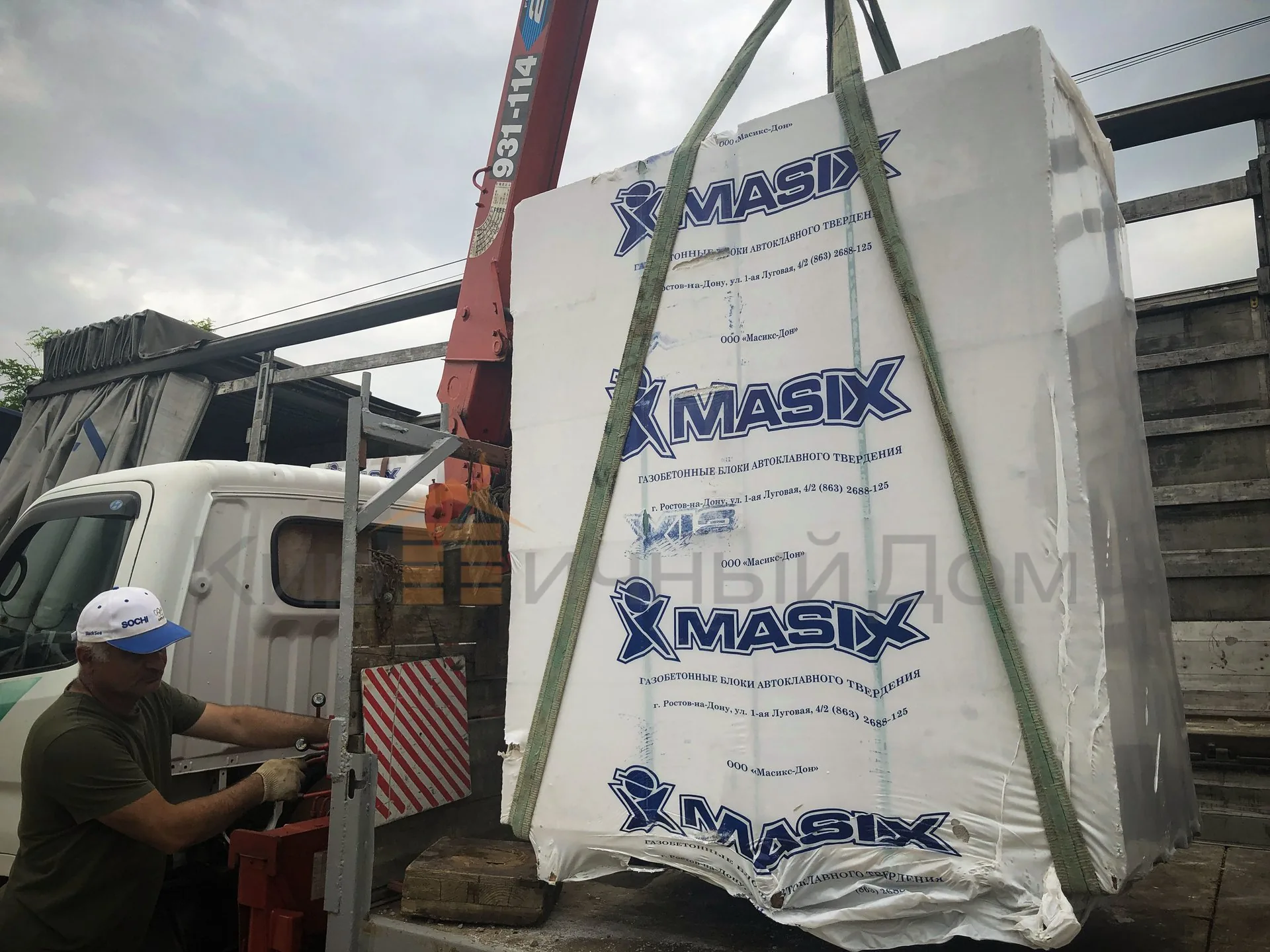 Газобетон Masix D500 625х200х250 мм фото 5