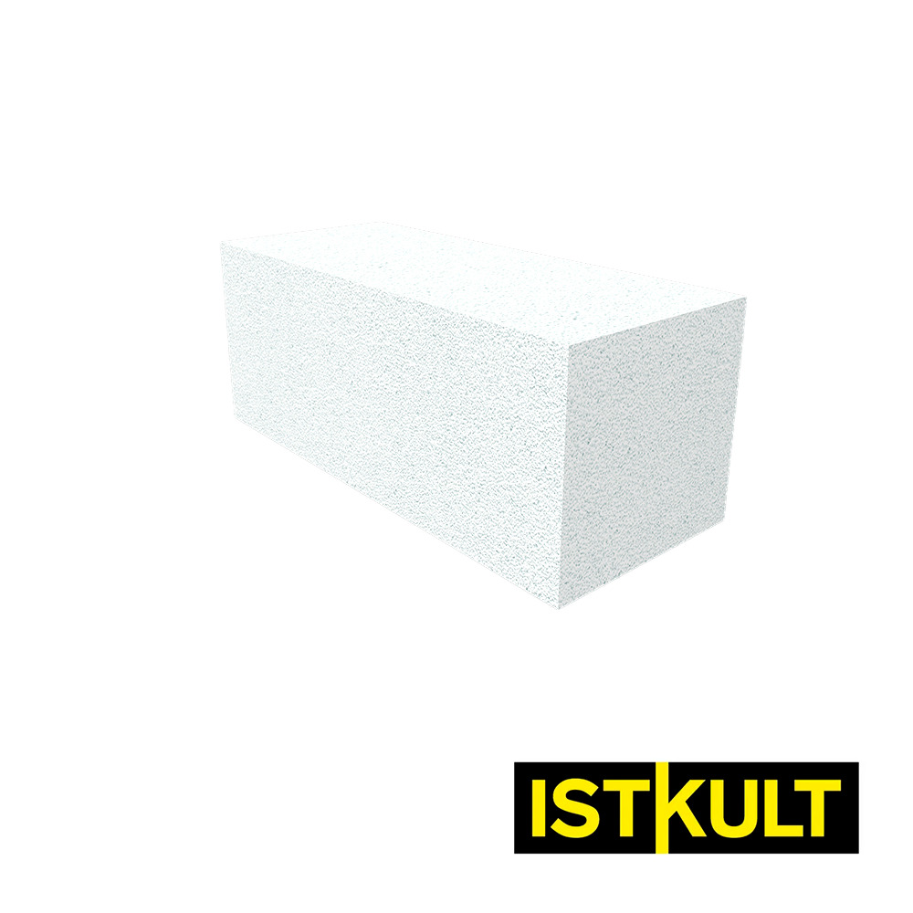 Газобетонный блок ISTKULT D600 B5,0 625х100х250 мм